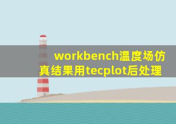 workbench温度场仿真结果用tecplot后处理