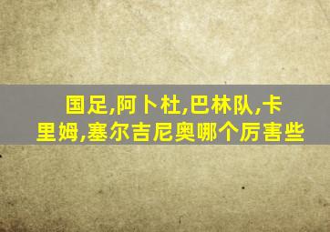 国足,阿卜杜,巴林队,卡里姆,塞尔吉尼奥哪个厉害些